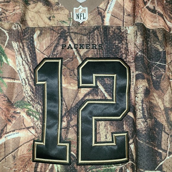 Nike NFL Green Bay Packers Aaron Rodgers #12 Camouflaged Football Jersey - Picture 3 of 4